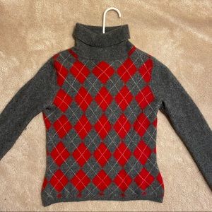 Apt. 9 Grey Cashmere Turtleneck